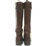 Marni Buckle Knee High Boots Brown Leather Size 37