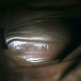 Marni Buckle Knee High Boots Brown Leather Size 37