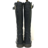 Marni Buckle Knee High Boots Black Leather Size 37
