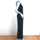 Laundry by Shelli Segal Beaded One Shoulder Gown Black Jersey Size 4 Maxi Dress