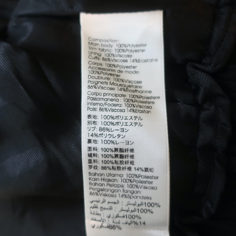 3.1 Phillip Lim Gathered-Sleeve Bomber Jacket Black Satin Size 0
