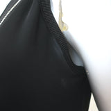 Givenchy One Shoulder Zipper-Detail Dress Black Stretch Jersey Size 36 NEW