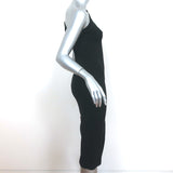 Givenchy One Shoulder Zipper-Detail Dress Black Stretch Jersey Size 36 NEW