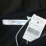 Givenchy One Shoulder Zipper-Detail Dress Black Stretch Jersey Size 36 NEW