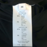 Givenchy One Shoulder Zipper-Detail Dress Black Stretch Jersey Size 36 NEW