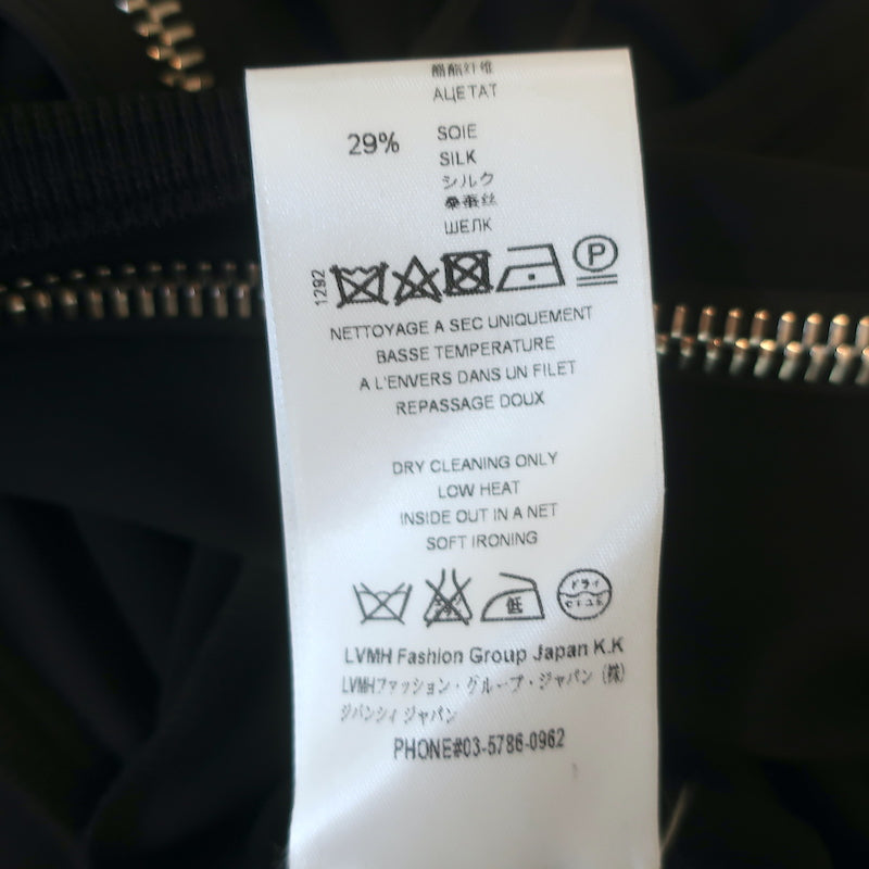 Givenchy One Shoulder Zipper-Detail Dress Black Stretch Jersey Size 36 NEW