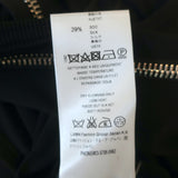 Givenchy One Shoulder Zipper-Detail Dress Black Stretch Jersey Size 36 NEW