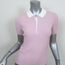 Rag & Bone Polo Shirt Pink Ribbed Knit Size Small Short Sleeve Top NEW