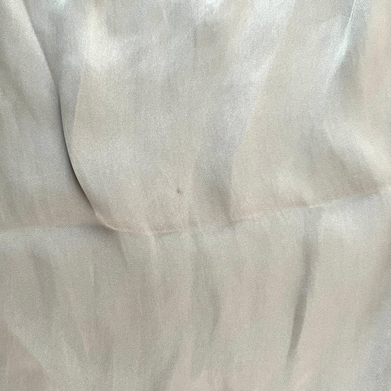 Vince Cowl Neck Blouse Gold Satin Size 2 Collared 3/4 Sleeve Top