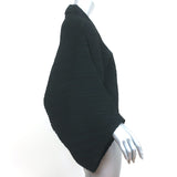 NU London Pleated Open-Front Jacket Black Size 1 NEW