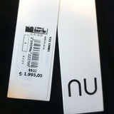 NU London Pleated Open-Front Jacket Black Size 1 NEW