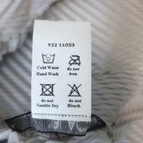 NU London Black Label Asymmetric Pleated Top Light Gray Size 0 Short Sleeve Blouse