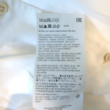 Jil Sander Belted Shirt White Cotton Poplin Size 36 Button Down Blouse