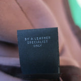 RtA Gisele Mini Biker Skirt Bordeaux Stretch Leather Size 8