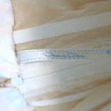 Oscar de La Renta Strapless Mini Dress Cream Silk Faille Size 4