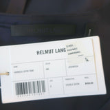 Helmut Lang Harness Shoulder Tank Top Ink Blue Satin Size Small NEW