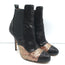 Oscar de la Renta Two Tone Sequin Ankle Boots Black/Copper Size 40