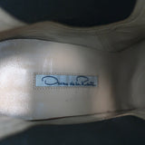 Oscar de la Renta Two Tone Sequin Ankle Boots Black/Copper Size 40