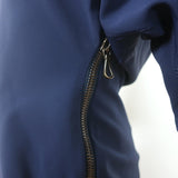 Lanvin 2011 Side-Zip Batwing Dress Navy Neoprene Size 40