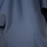 Lanvin 2011 Side-Zip Batwing Dress Navy Neoprene Size 40