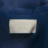 Lanvin 2011 Side-Zip Batwing Dress Navy Neoprene Size 40