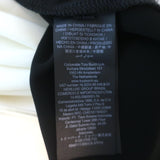 Tory Burch Mixed Material Wrap Dress Black Jersey & Cream Satin Size Small NEW