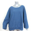 Mara Hoffman Sweatshirt Blake Blue Stretch Cotton Jersey Size Extra Large NEW