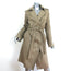 Helmut Lang Trench Coat Khaki Cotton-Linen Size Large Belted Jacket