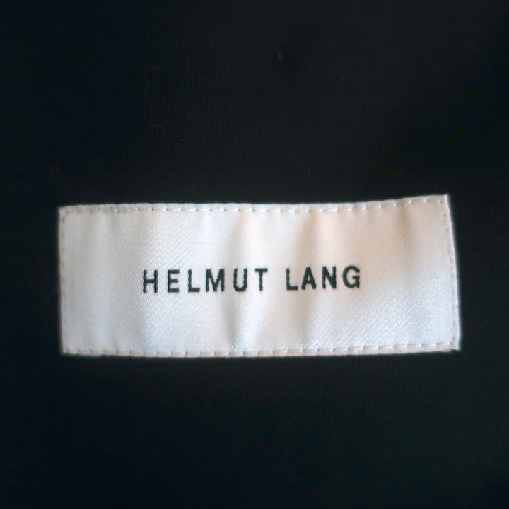 Helmut Lang Trench Coat Black Cotton Size Large Belted Jacket