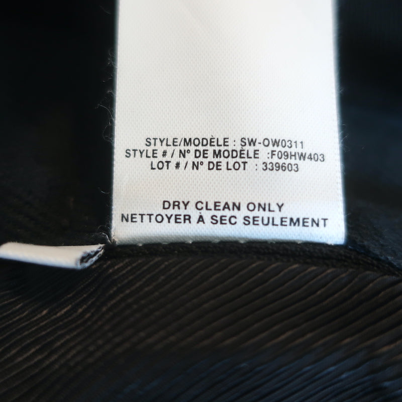 Helmut Lang Trench Coat Black Cotton Size Large Belted Jacket