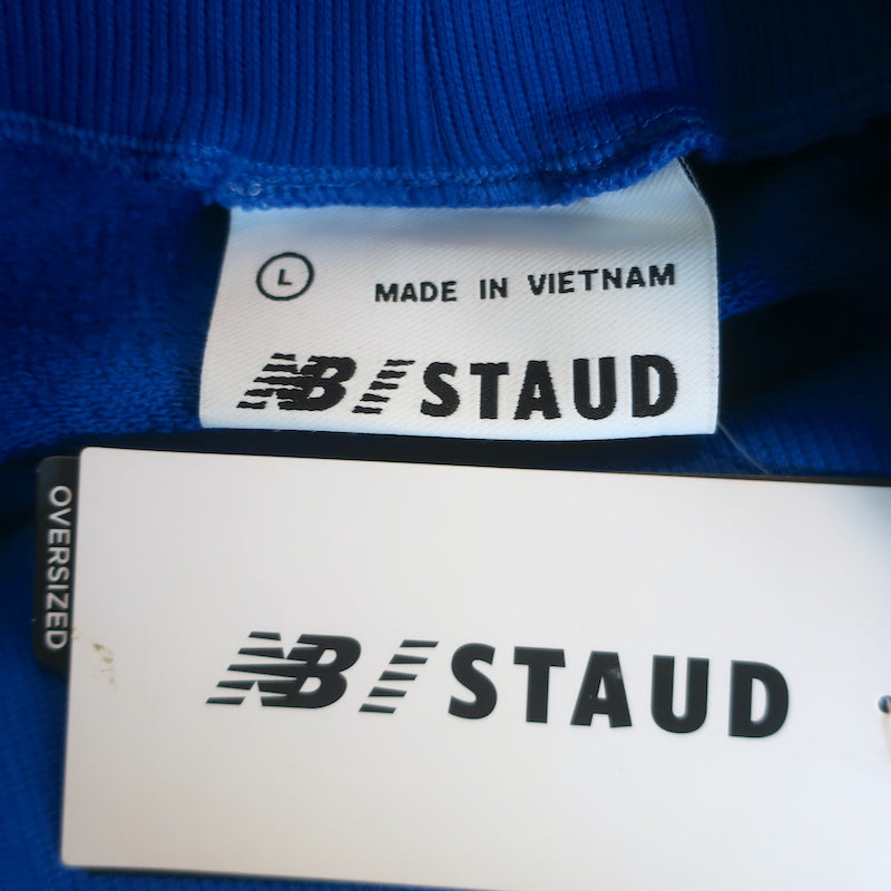 Staud x New Balance Sweatshirt Dress Blue Size Large Long Sleeve Turtleneck NEW