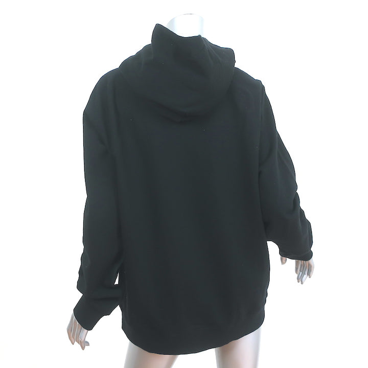 Naadam Fleece Hoodie Sweatshirt Black Cotton-Cashmere Size Large NEW
