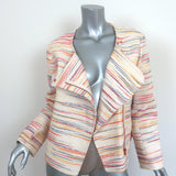 See by Chloe Tweed Jacket Cream/Multi Cotton-Blend Size 42