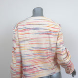 See by Chloe Tweed Jacket Cream/Multi Cotton-Blend Size 42