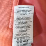 Tory Burch Blazer Salmon Double Weave Cotton Size 12 Three-Button Jacket