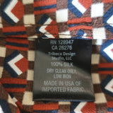 Nili Lotan Simone Shirt Brown Geometric Print Size Large Long Sleeve Top NEW