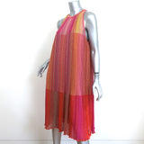 M Missoni Plisse Metallic Knit Dress Multicolor Size 48 Sleeveless Shift