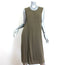 T by Alexander Wang Overlap Dress Olive Jersey Size Large Sleeveless Midi