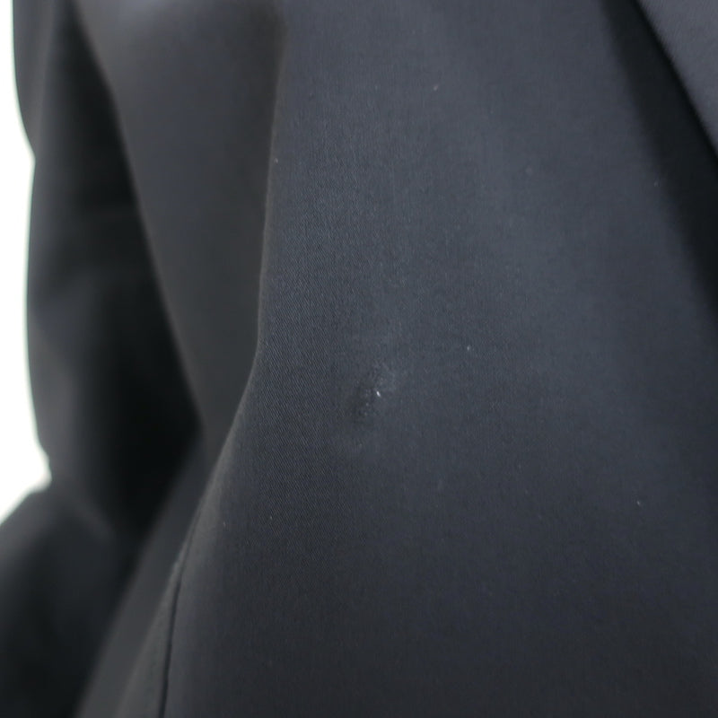 Helmut Lang Front Overlap Blazer Black Stretchy Wool Size 10
