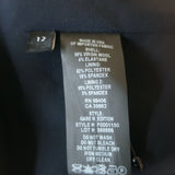 Theory Gabe N Blazer Navy Stretch Wool Size 12 One-Button Jacket