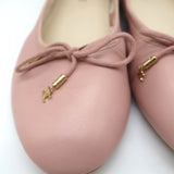 Celine Les Ballerines Ballet Flats with Laces Vintage Pink Leather Size 38.5