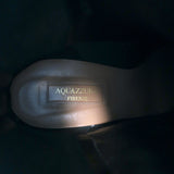 Aquazzura Saint Honore 70 Boots Black Suede Size 38.5 Pointed Toe High Heel