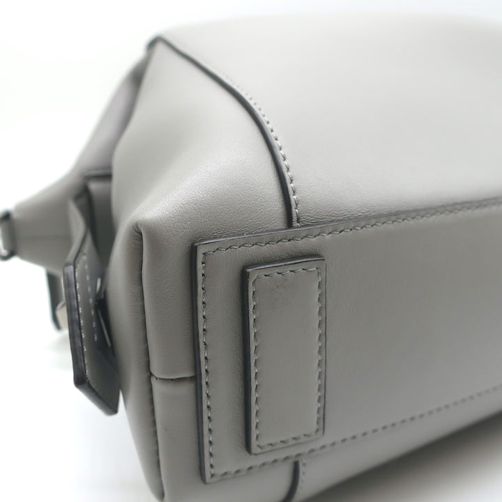 Givenchy Small Antigona Soft Bag Pearl Grey Leather Crossbody