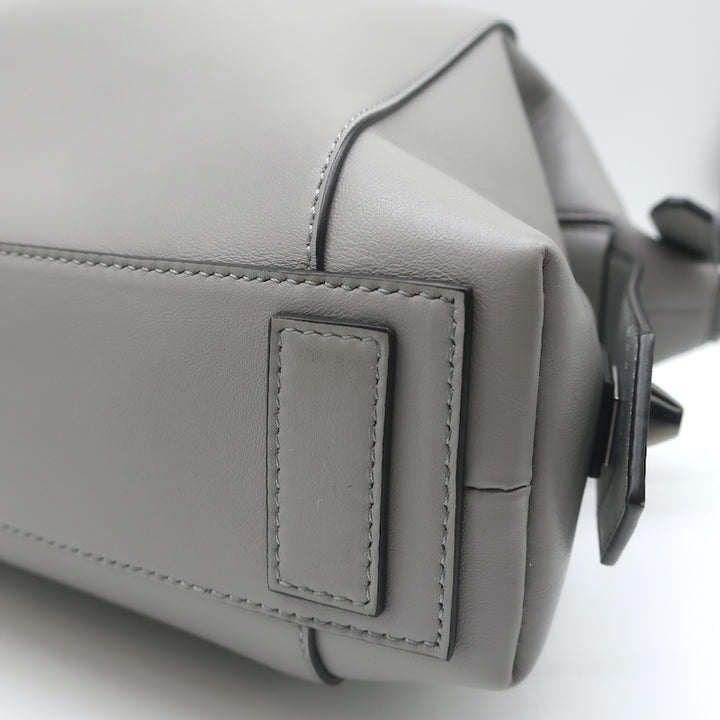 Givenchy Small Antigona Soft Bag Pearl Grey Leather Crossbody
