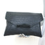 Givenchy Antigona Envelope Clutch Black Croc-Stamped Leather Bag
