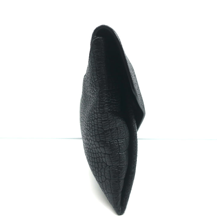 Givenchy Antigona Envelope Clutch Black Croc-Stamped Leather Bag
