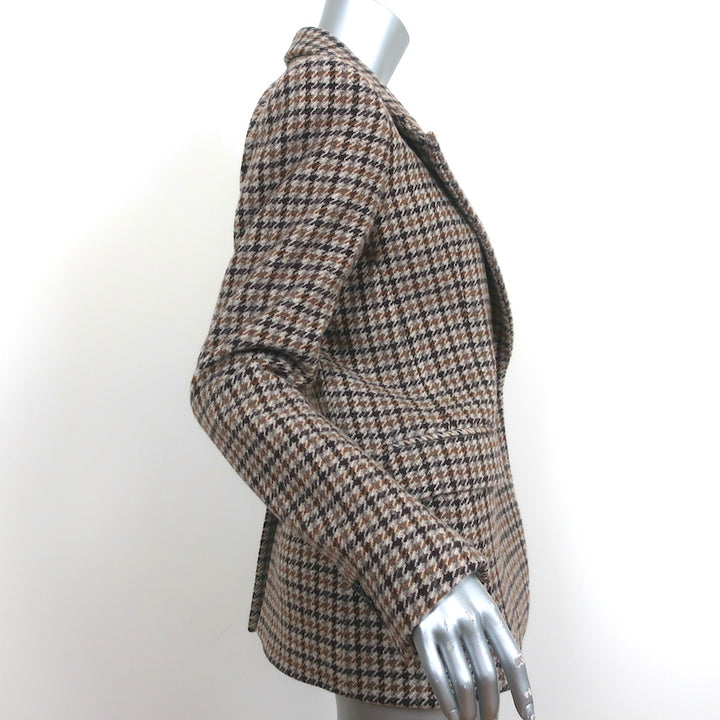Isabel Marant Etoile Kerstin Jacket Brown Houndstooth Size 36 One-Button Blazer
