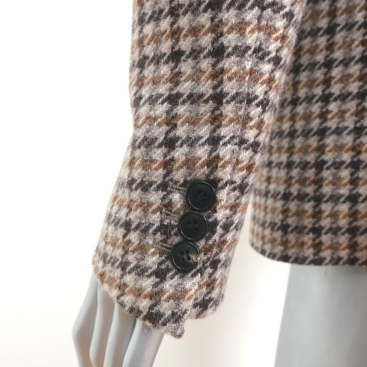 Isabel Marant Etoile Kerstin Jacket Brown Houndstooth Size 36 One-Button Blazer