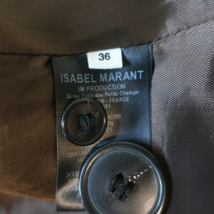 Isabel Marant Etoile Kerstin Jacket Brown Houndstooth Size 36 One-Button Blazer