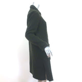 Peter Cohen Boucle Coat Very Dark Green Wool-Cotton Size Medium